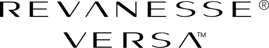 Revanesse Versa Dermal Fillers Revanesse Versa logo in bold, modern black lettering.